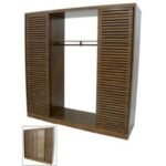MD9288KD Grand Wardrobe, A large 2-meter solid wood wardrobe with a 4-section detachable/assembleable design