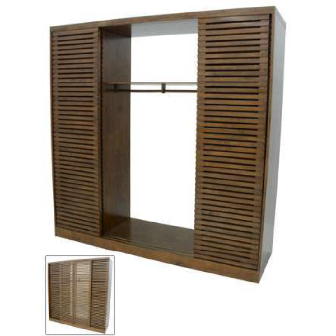 MD9288KD Grand Wardrobe, A large 2-meter solid wood wardrobe with a 4-section detachable/assembleable design