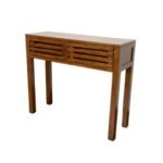MD9286 Console Table, Solid wood console table with 2 drawers, slim design