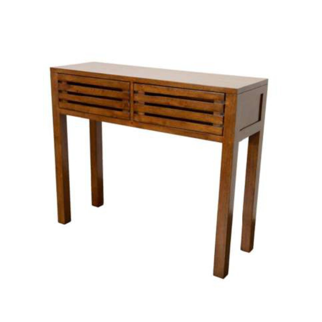 MD9286 Console Table, Solid wood console table with 2 drawers, slim design