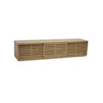 MD9293 TV Cabinet, 2-meter solid wood TV stand with 3 sliding doors