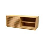 MD9294 TV Cabinet, 120 cm, Solid Wood, 2 Sliding Doors, view 8