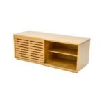 MD9294 TV Cabinet, 120 cm, Solid Wood, 2 Sliding Doors, view 4