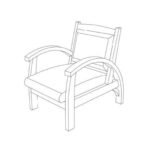 MD9321 Madras Solid Wood Armchair