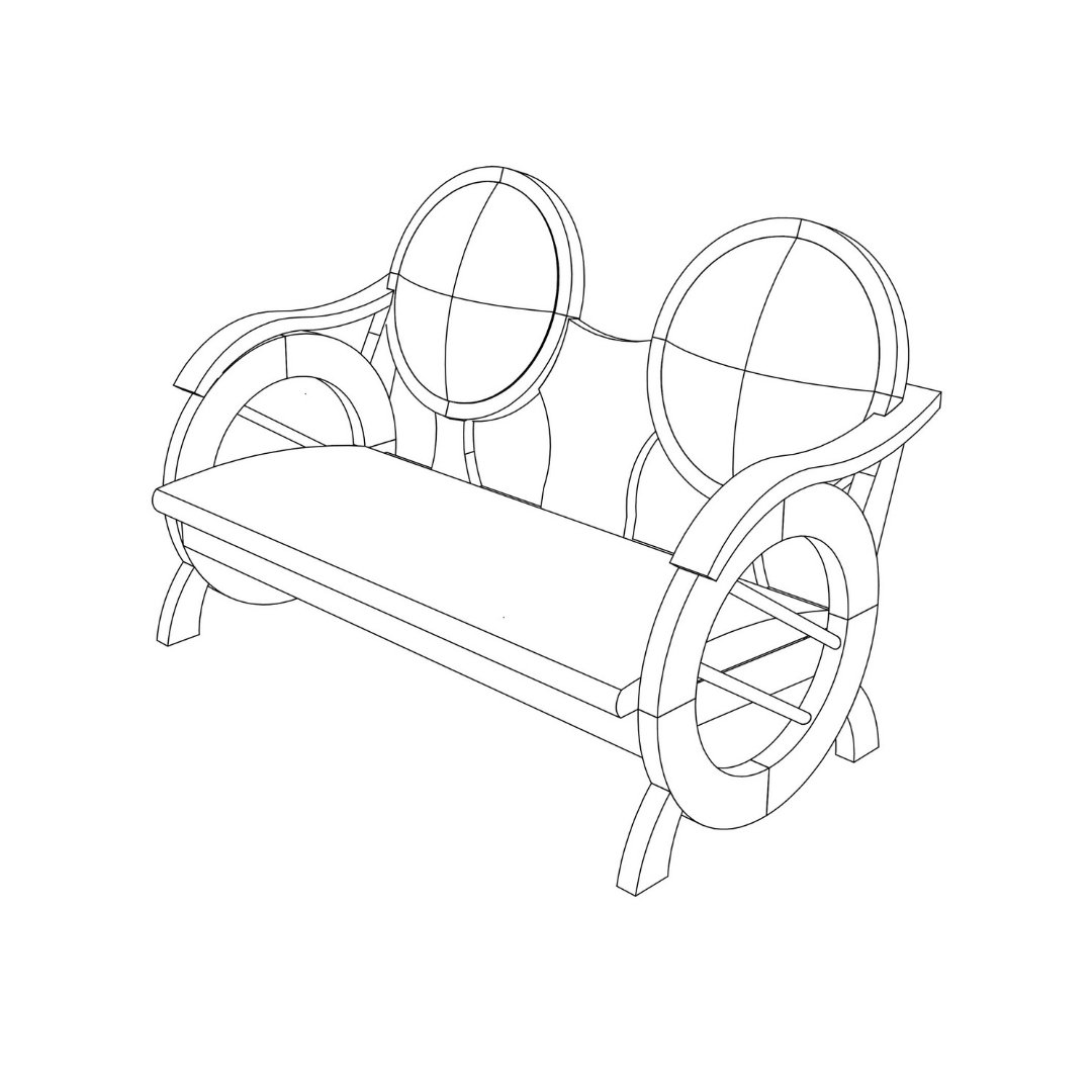 MD9323 Saigon Eco-Friendly Solid Wood Sofa