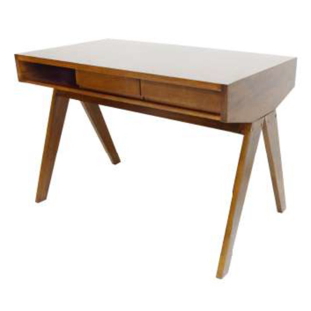 MD9329 Solid Wood Desk with 2 Drawers