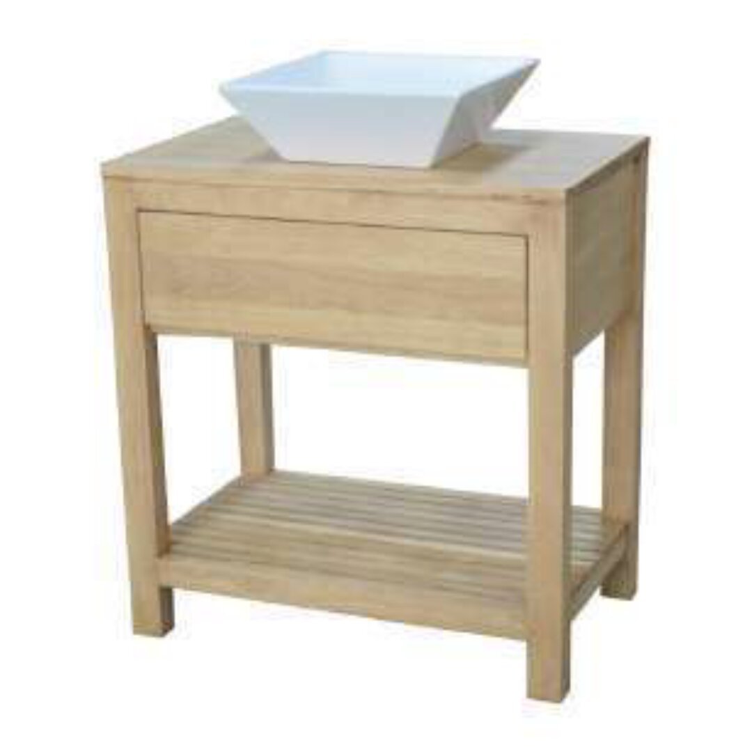 MD9332 Solid Wood Sink Cabinet with 1 Drawer (80cm)