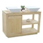 MD9334 Solid Wood Sink Cabinet with 1 Door (120cm)