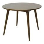 MD9337KD Solid Wood Round Dining Table (KD), 100cm