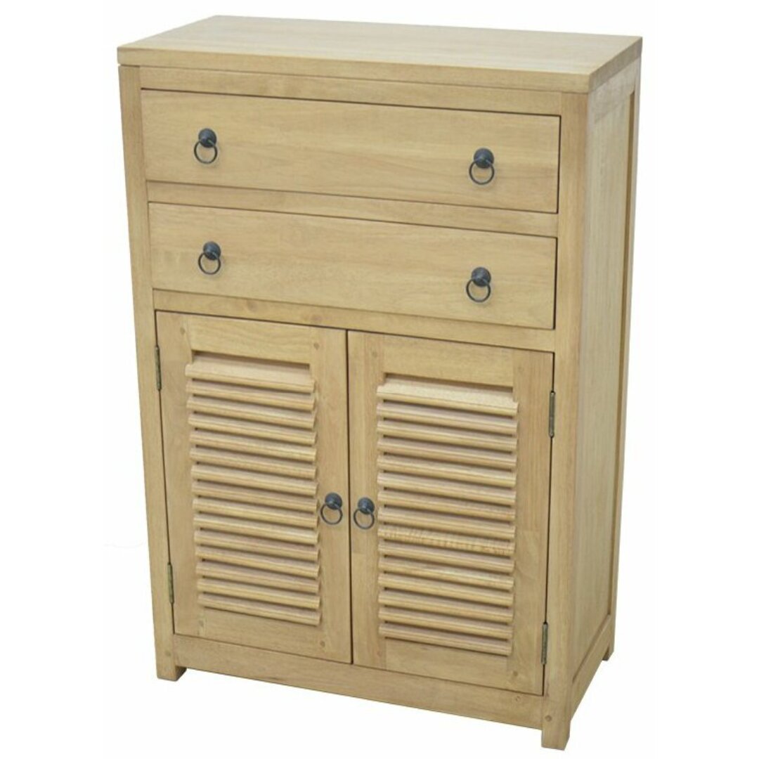 MD9344 MD9344 Solid Wood Bathroom Storage Cabinet with 2 Drawers & 2 Doors