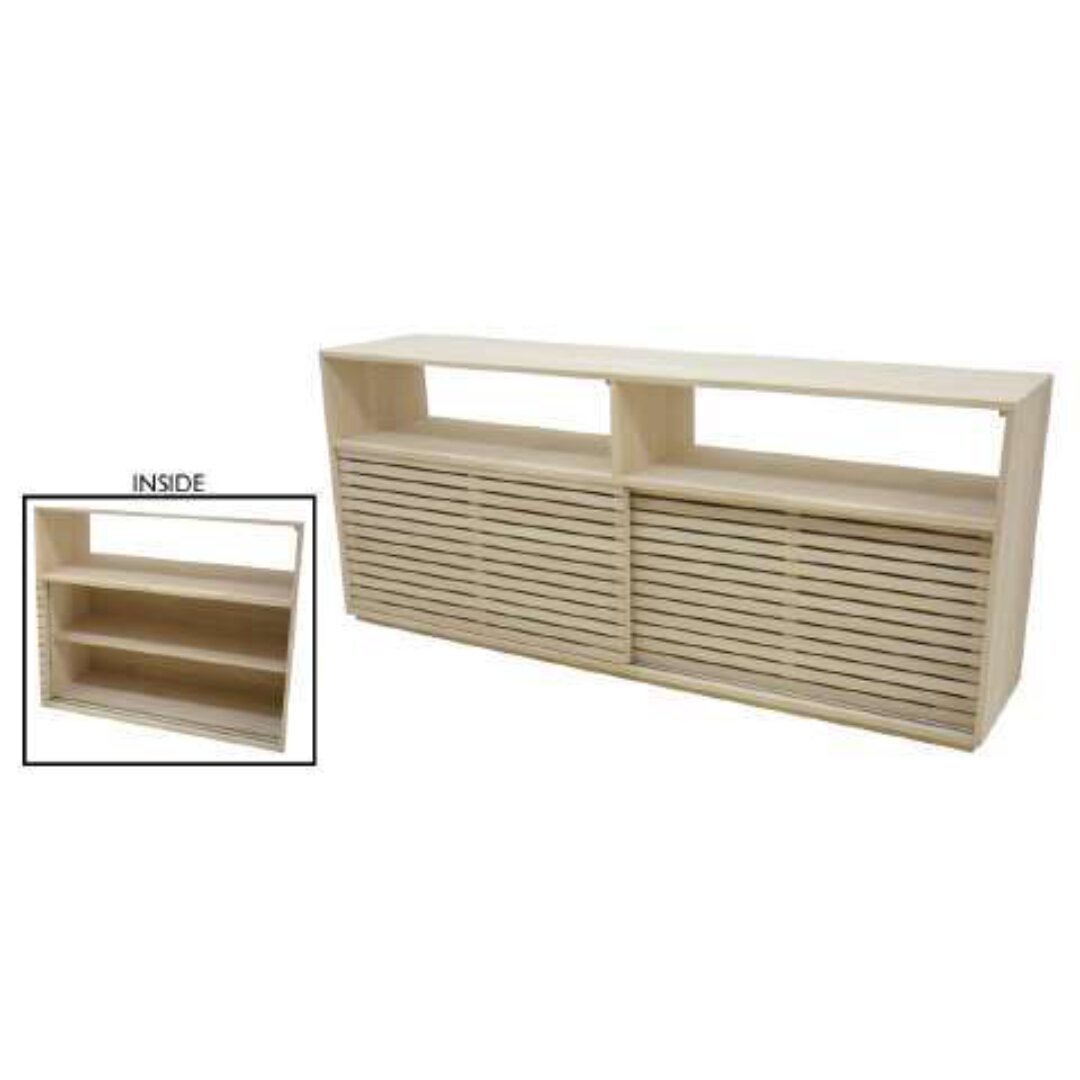 MD9350 Grand Solid Wood Sideboard with 2 Sliding Doors & 2 Racks