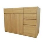 MD9356 Solid Wood Kitchen Counter Base (No Top) | 2 Doors & 6 Drawers (120cm)
