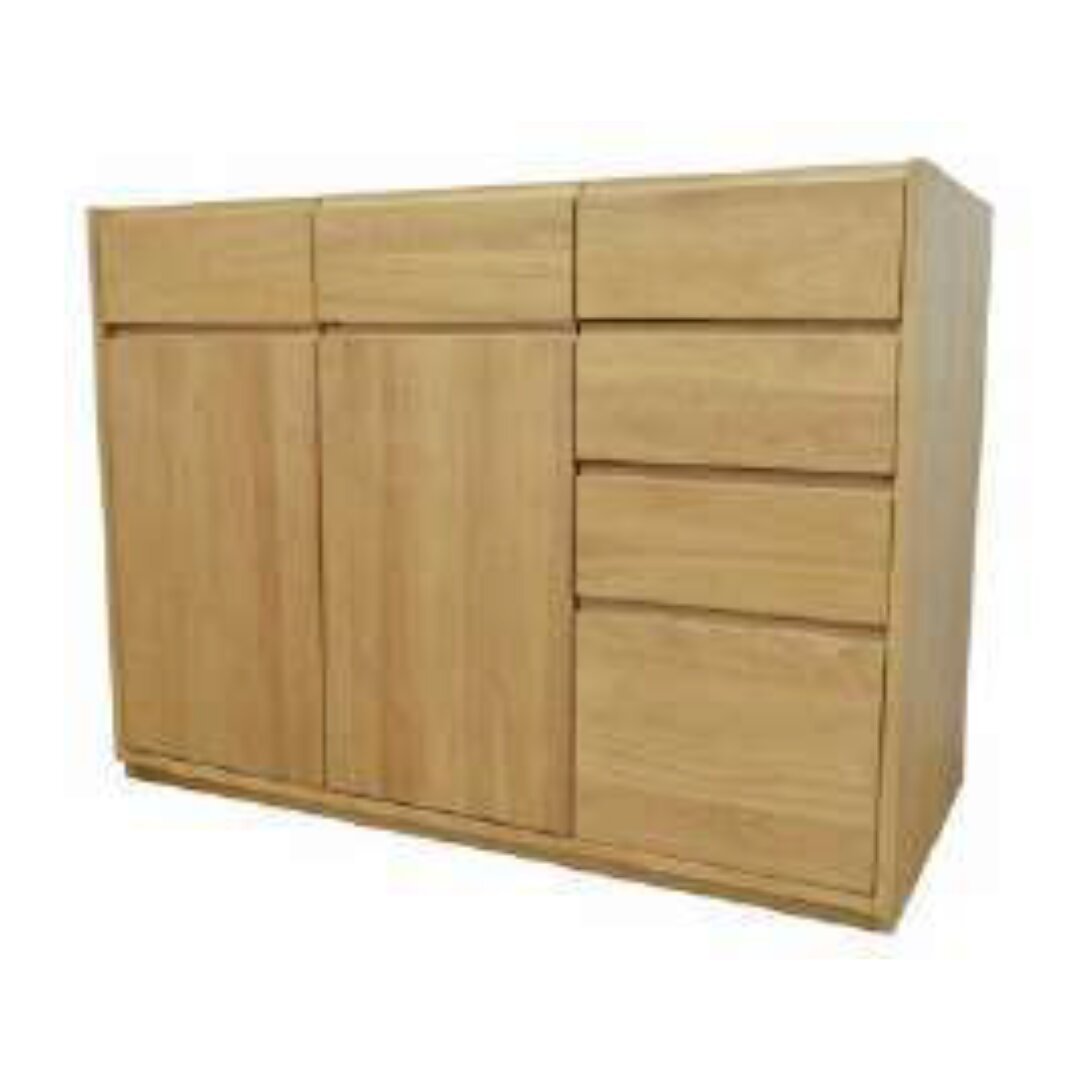 MD9356 Solid Wood Kitchen Counter Base (No Top) | 2 Doors & 6 Drawers (120cm)