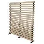 MD9361 Solid Wood Dual-Purpose Headboard & Room Screen with Iron Legs (160cm)