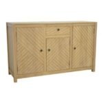 MD9603 Premium Solid Wood Sideboard | 3 Doors & 1 Drawer