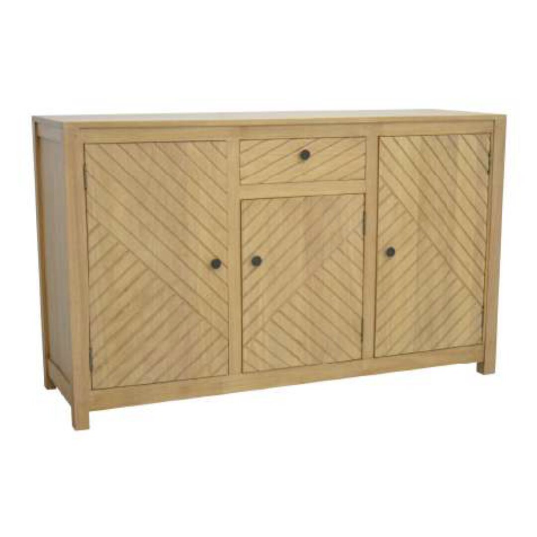 MD9603 Premium Solid Wood Sideboard | 3 Doors & 1 Drawer