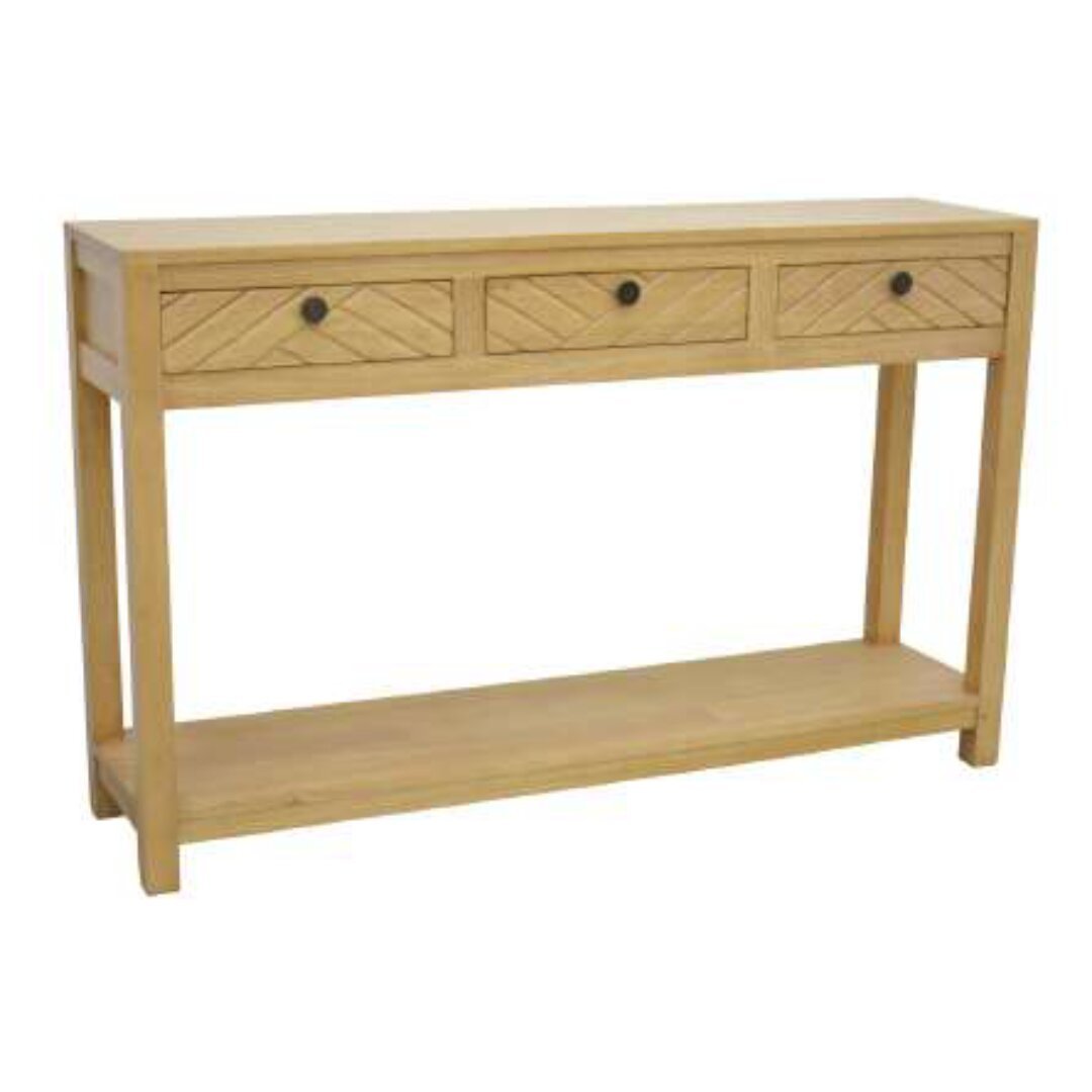 MD9613-1 Premium Solid Wood Console Table | 3 Drawers & Space-Saving Design