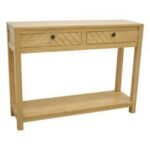 MD9613 Premium Solid Wood Console Table | 2 Drawers & Space-Saving Design
