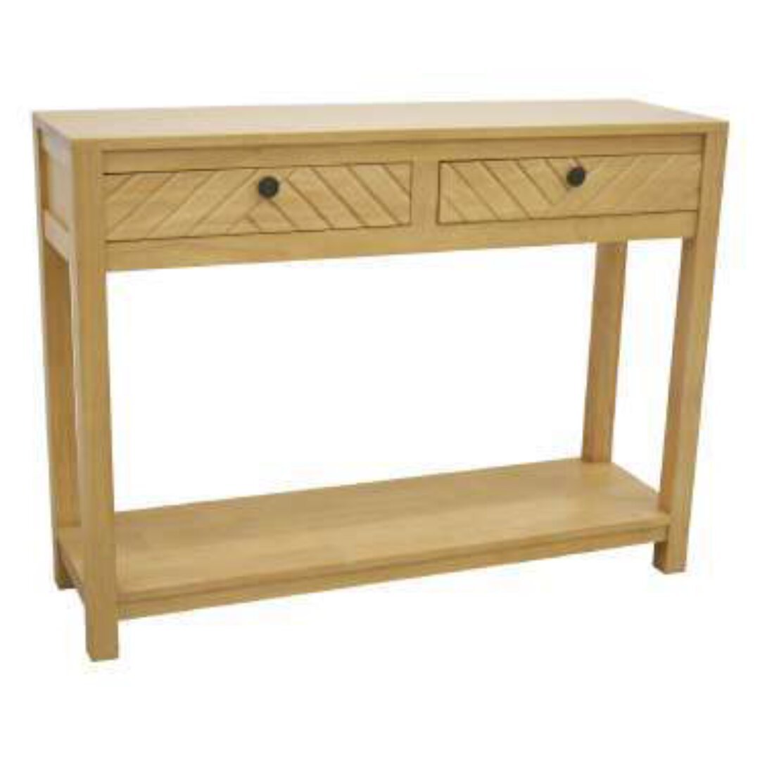 MD9613 Premium Solid Wood Console Table | 2 Drawers & Space-Saving Design