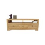 MD9618 Premium Solid Wood TV Stand | 3-Drawer Media Console