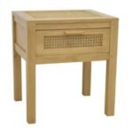 MD9706 Solid Wood Bedside Table with 1 Drawer