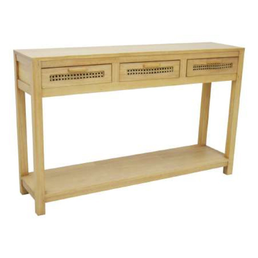 MD9713-1 Solid Wood Console Table with 3 Drawers