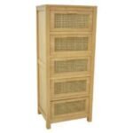 MD9720 Solid Wood Chest of 5 Drawers