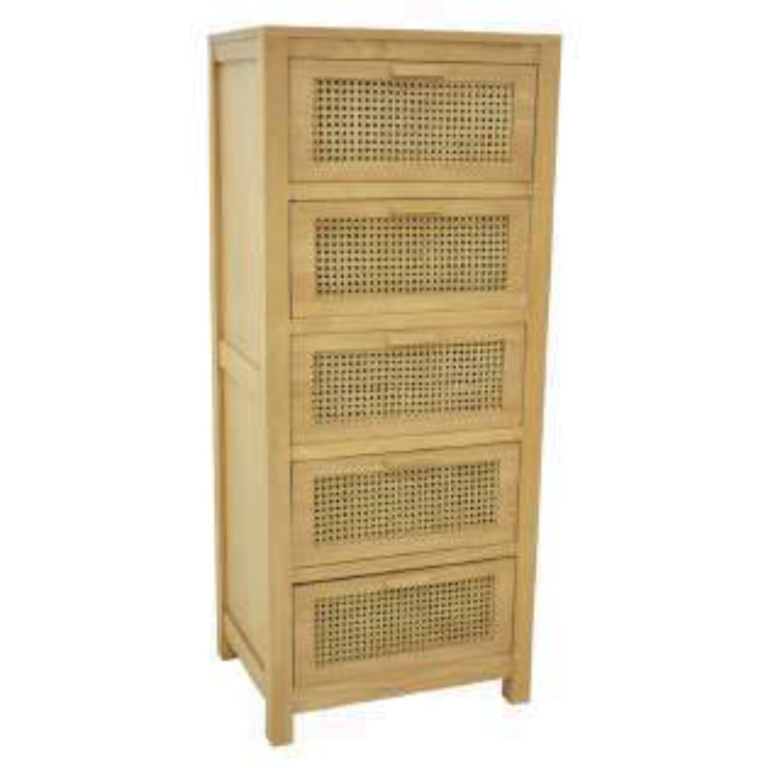 MD9720 Solid Wood Chest of 5 Drawers