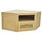 MD9721 Corner TV Cabinet Real Wood 1 Drawer