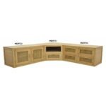 MD9723 TV Furniture 2 Drawers Real Wood, view 2
