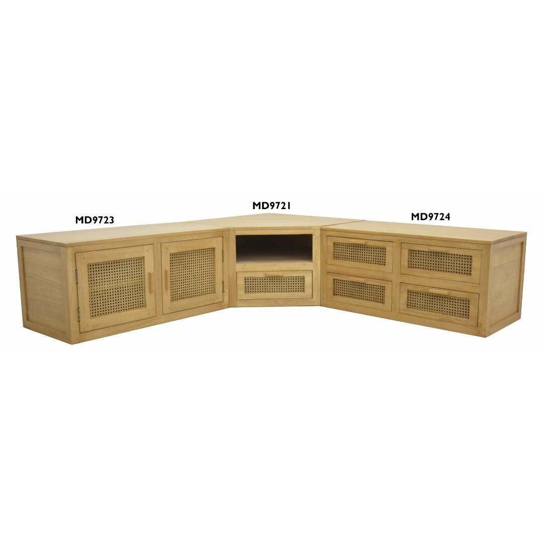 MD9724 Solid Wood TV Stand with 4 Drawers, view 2