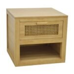 MD9725 Premium Solid Wood TV Stand & Media Cabinet with 1 Drawer