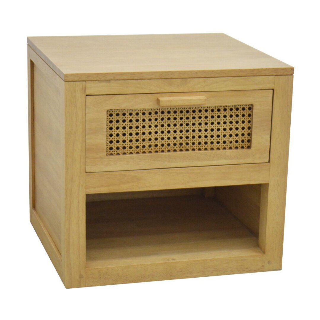 MD9725 Premium Solid Wood TV Stand & Media Cabinet with 1 Drawer