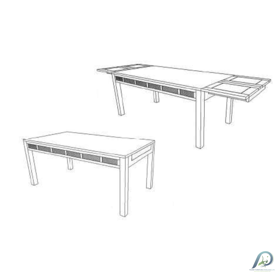 MD9727-1KD Solid Wood Extendable Dining Table MD9727-1KD Solid Wood Extendable Dining Table