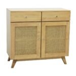 MD9752KD Solid Wood Cupboard with 2 Doors & 2 Drawers