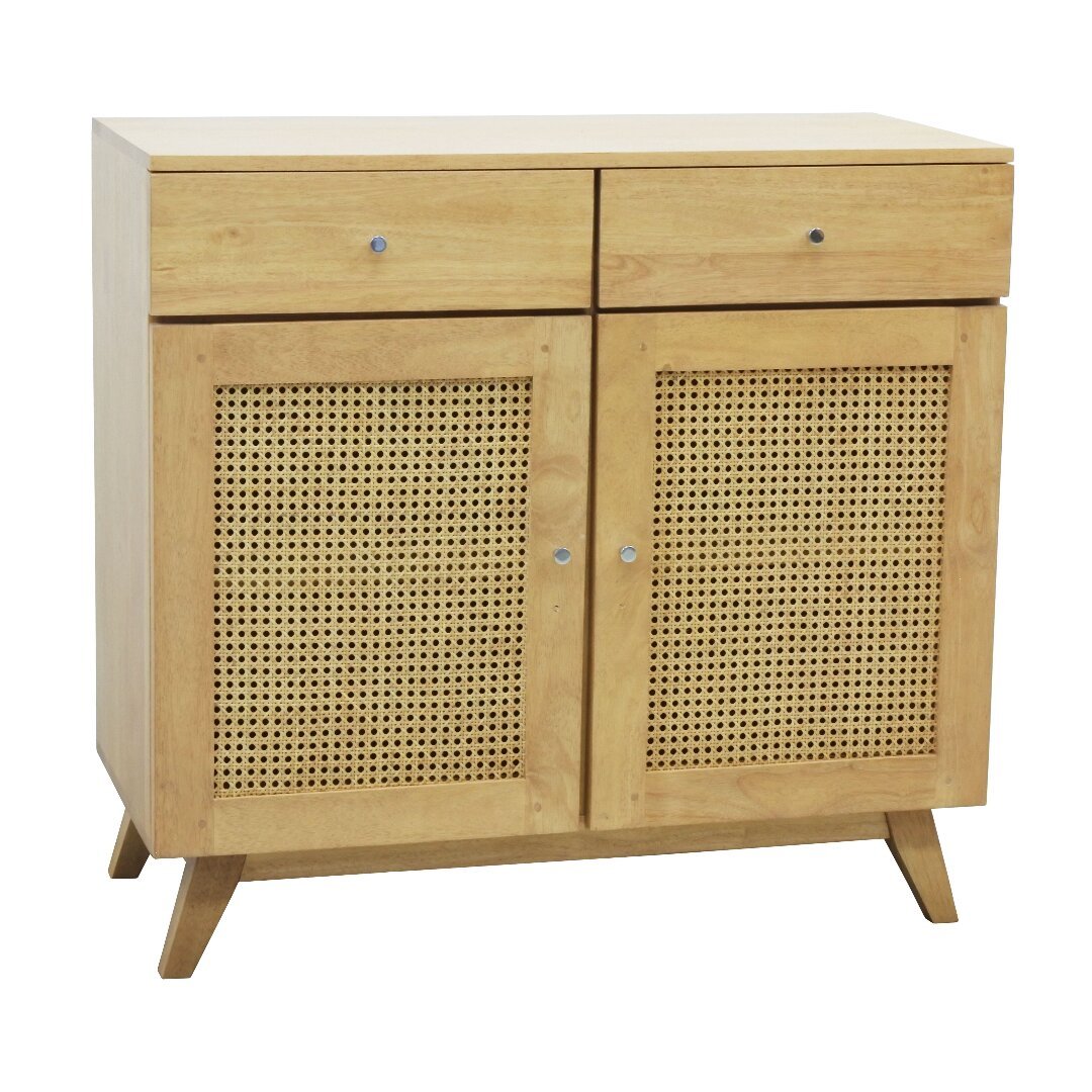 MD9752KD Solid Wood Cupboard with 2 Doors & 2 Drawers