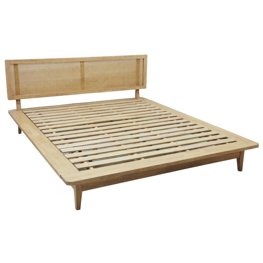 MD9766KTL Solid Wood King Size Bed Frame with Slats