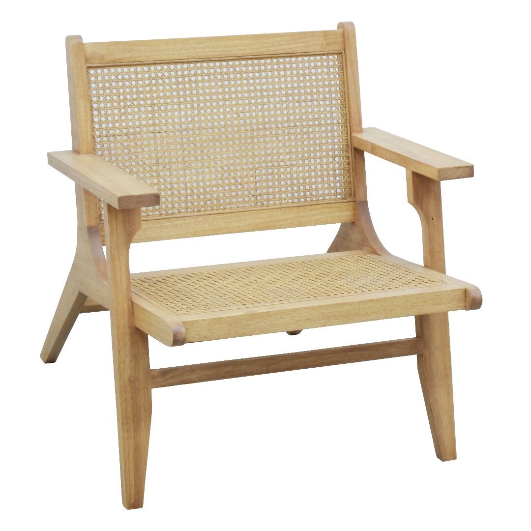 MD9768 Solid Wood Armchair, Elegant Lounge Seating